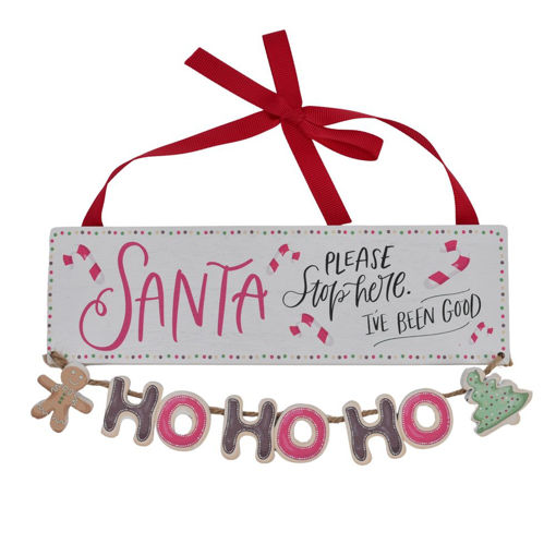 Picture of SANTA STOP HERE PLAQUE